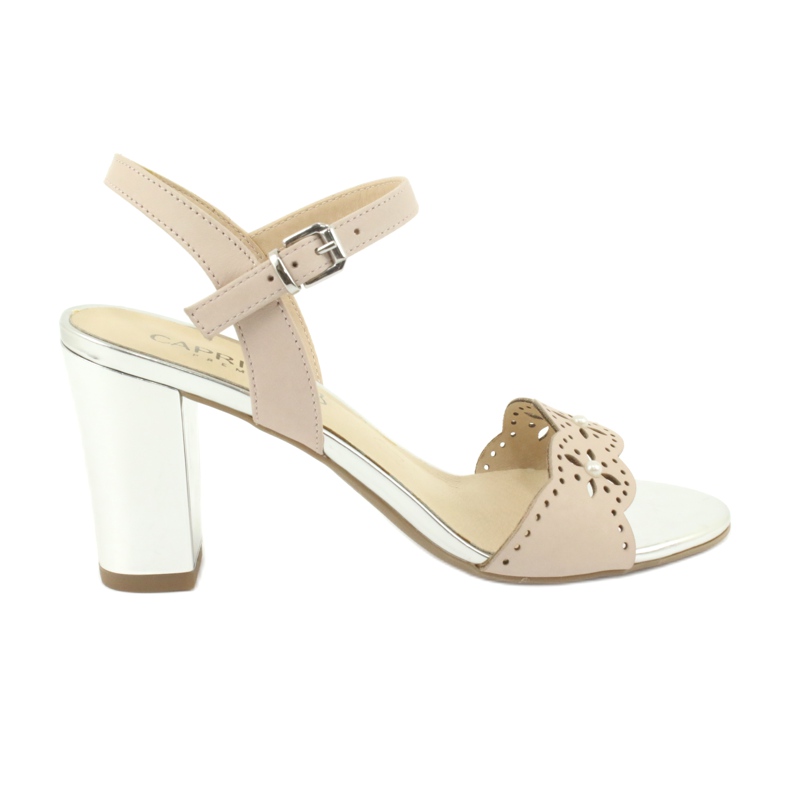 Caprice sandály dámské boty 28303 vícebarevný růžový