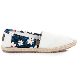 Mckeylor Espadrilky s květinami bílý