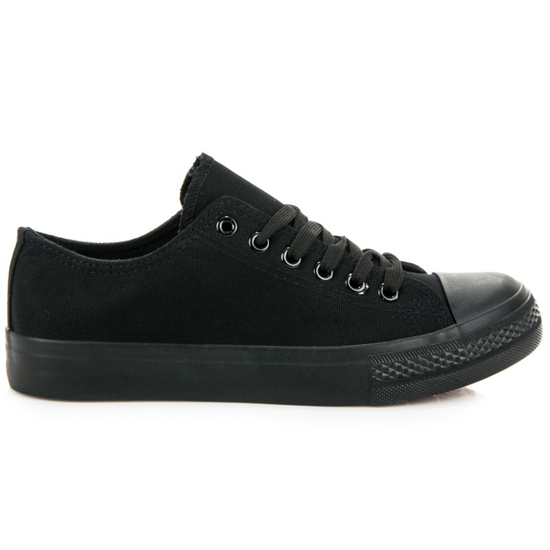 Kayla Černé tenisky se zavazováním černá