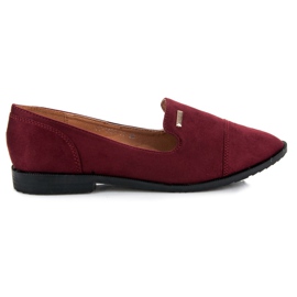 Best Shoes Semišové boty červený