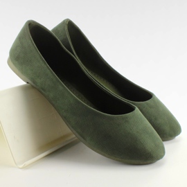 Zelené baleríny pro ženy JX38 A. Green zelený