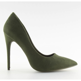 Lodičky na semišové zelené 5101 Green zelený