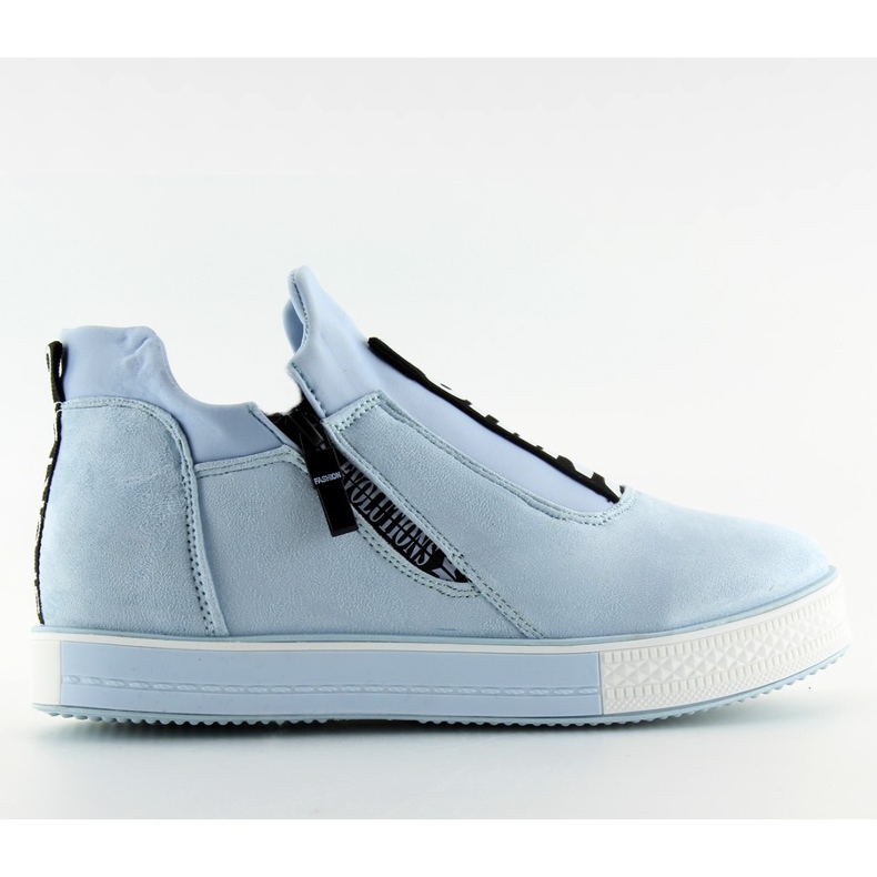 Modré NB168 modré tenisky na klínku černá modrý