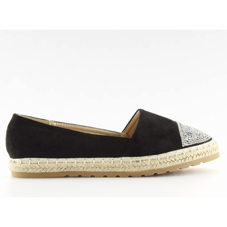 Černé dámské espadrilky H8-102 černé černá Černé dámské espadrilky H8-102 černé černá