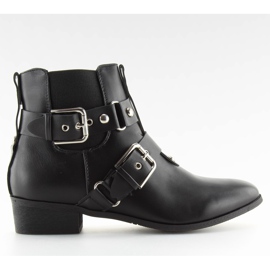 Dámské kozačky Jodhpur Black 688-16 černá