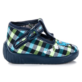 Reweks Domů Checkered boty modrý