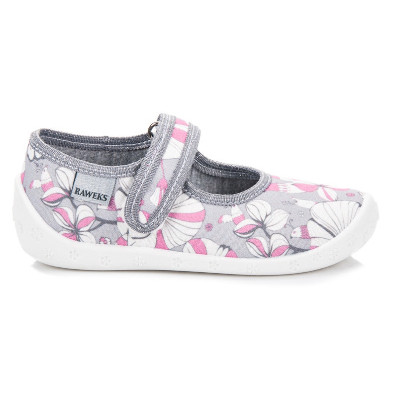 Reweks Domácí boty se vzorem šedá