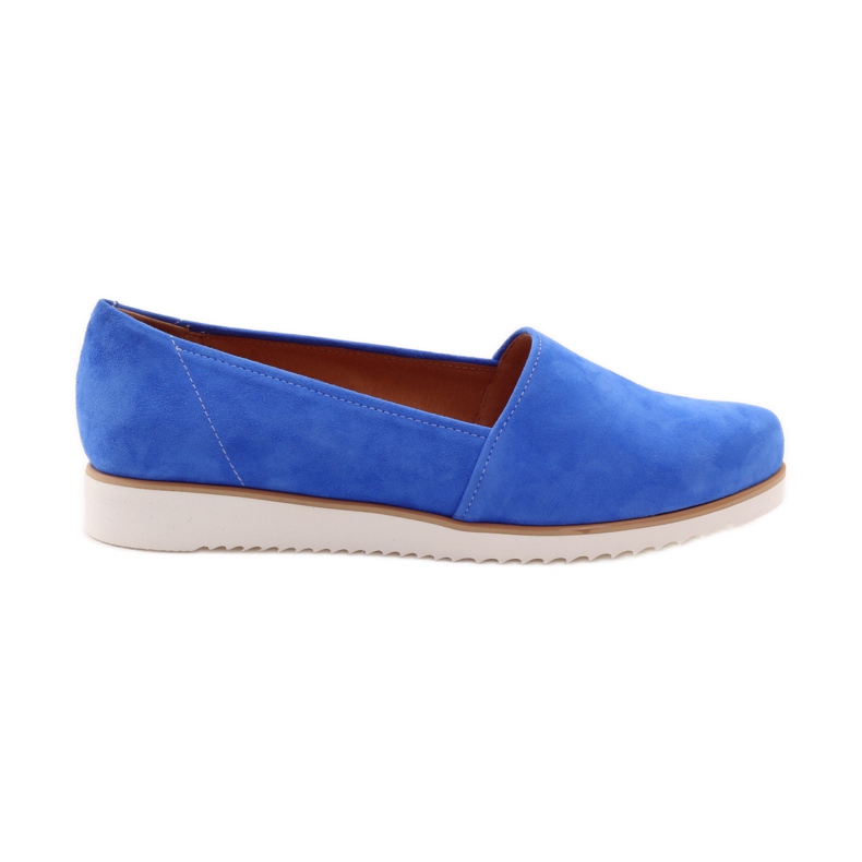 Badura Blue Women's Leather Shoes modrý