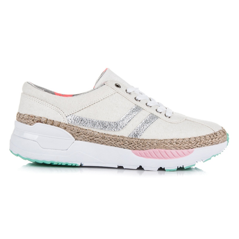Kylie Šněrovací tenisky, espadrilky hnědý šedá