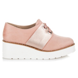 Seastar Vázané brogy na nástupišti růžový Seastar Vázané brogy na nástupišti růžový