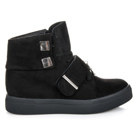 Seastar Semišové tenisky na klínku černý