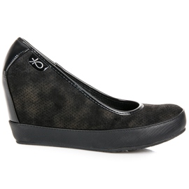 Vices Černé lodičky na klínku černý