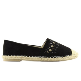 Černé dámské espadrilky SK135 Black černá