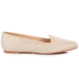 Vices Semišové balerínky hnědý