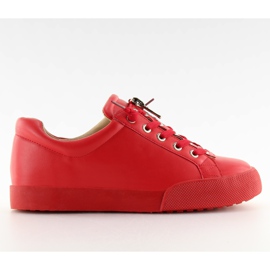 Červené Dámské červené tenisky 7209 Red červený