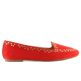 Mokasíny lordsy red 1389 Red červený