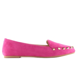 Dámské mokasíny s cvočky Fuchsia 1388 růžový