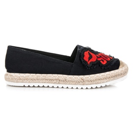 Espadrilky S Záplatami černá