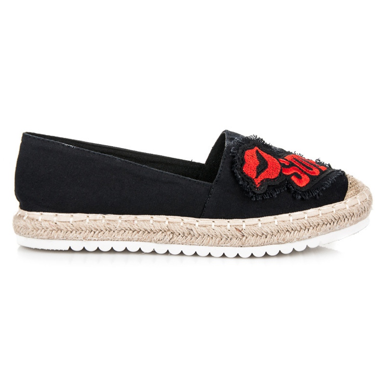 Espadrilky S Záplatami černá