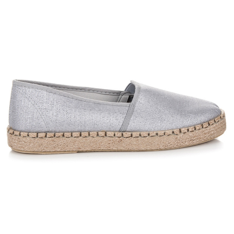 Šedé espadrilky šedá Šedé espadrilky šedá