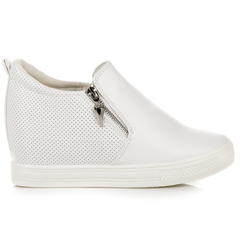 Prolamované Tenisky Na Klínu bílý