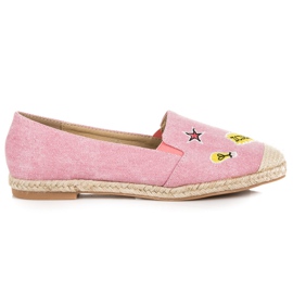 Seastar Espadrilky s nášivkami růžový