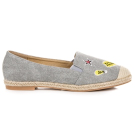 Seastar Espadrilky s nášivkami šedá