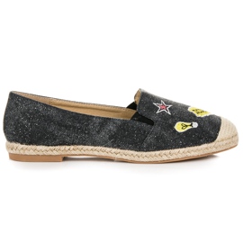 Seastar Espadrilky s nášivkami černý