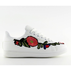 Bílé vyšívané tenisky BF-79 White bílý