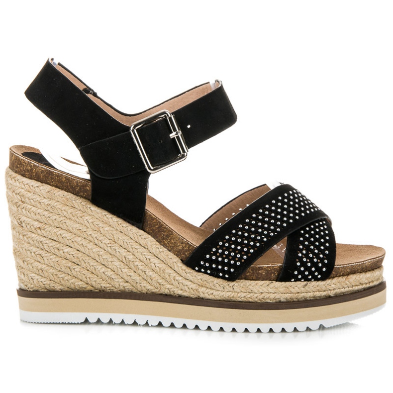 Kylie Sandály na klínku černá