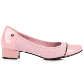 Vices Ležérní boty na nízkém podpatku růžový