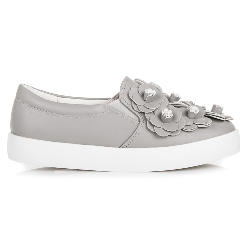 Vices Ozdobné slipony šedá