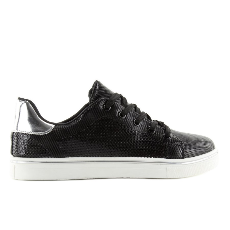 Černé dámské tenisky B110-20 Black červené