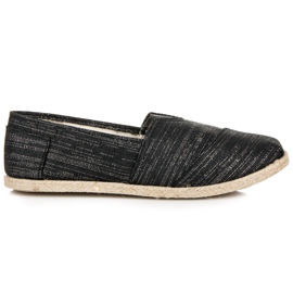 Nazouvací espadrilky černý