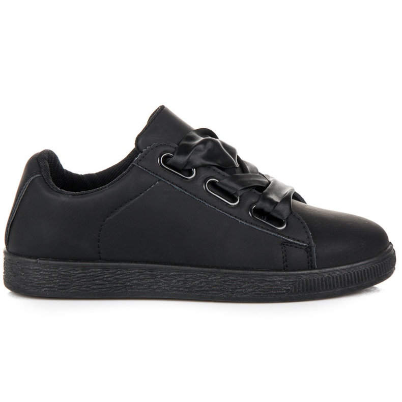 Stylové tenisky se stuhou černá