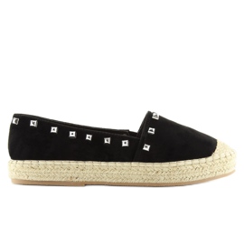 Černé dámské espadrilky 99-17 černé černá