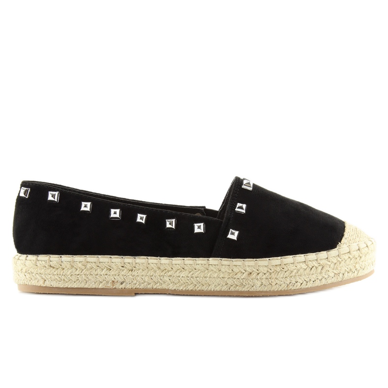 Černé dámské espadrilky 99-17 černé černá