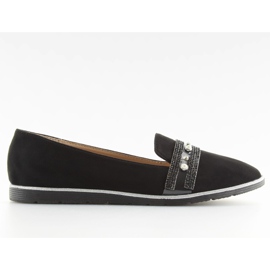 Černé mokasíny lordsy JN-181 Black černý