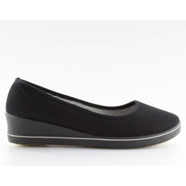 Černé c21v černé baleríny na klínku černá Černé c21v černé baleríny na klínku černá