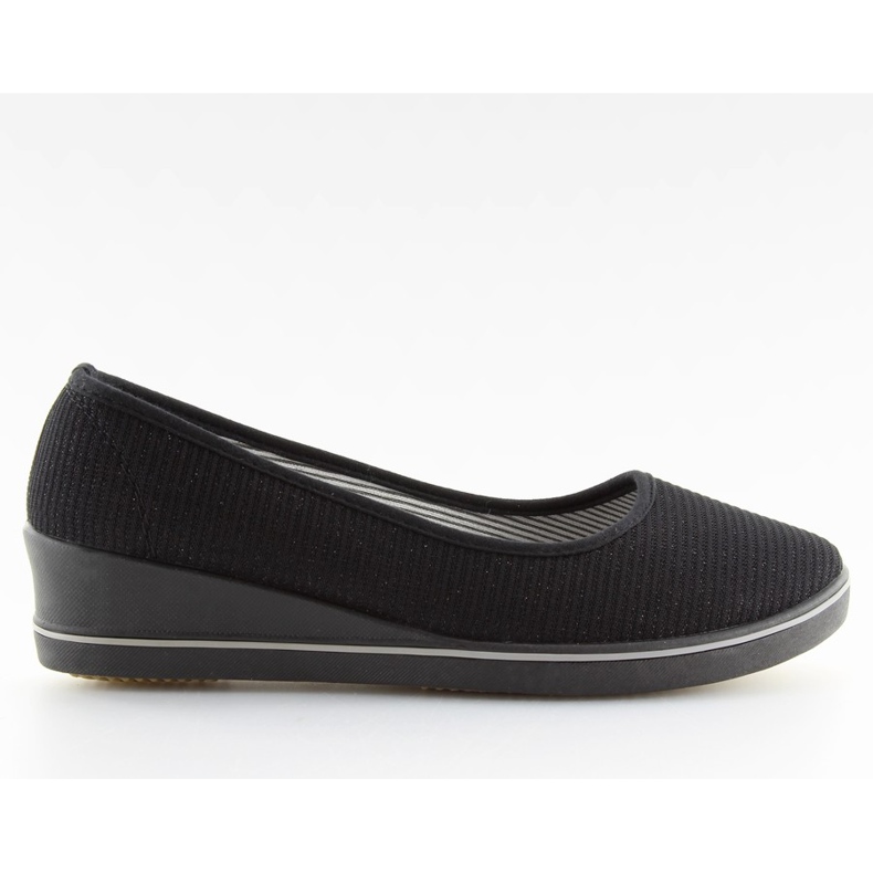 Černé c21v černé baleríny na klínku černá Černé c21v černé baleríny na klínku černá