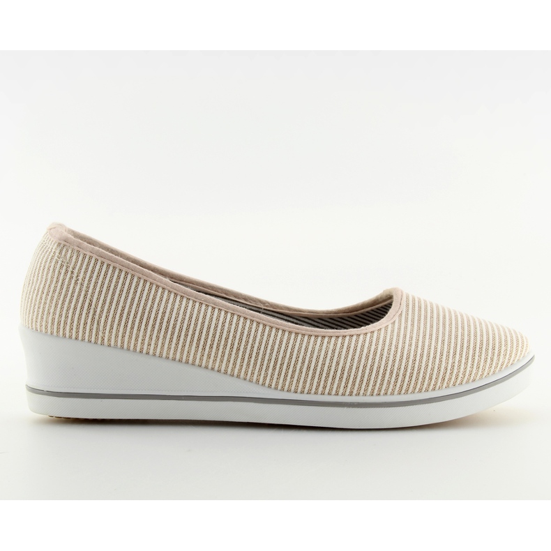 Zlaté c21v Zlaté baleríny na klínku hnědý žlutá