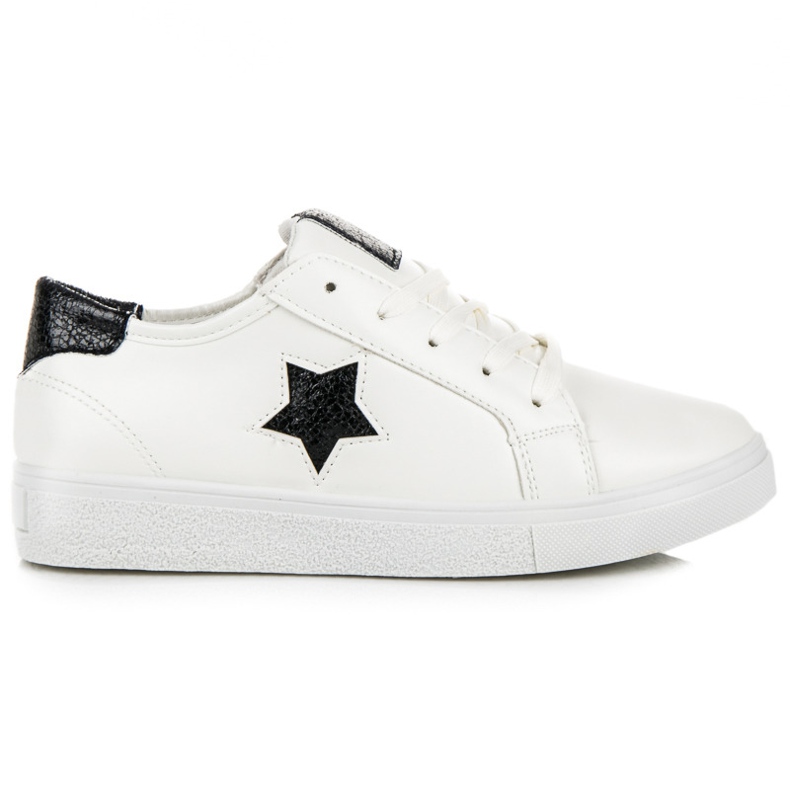 Zavazované tenisky s hvězdou bílý