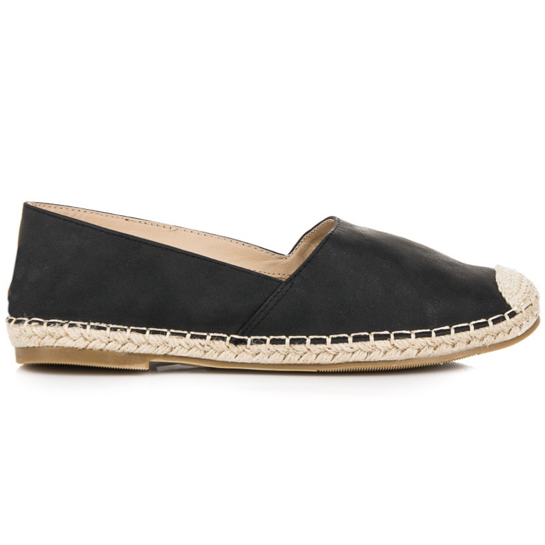 Queentina Černé espadrilky černá