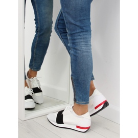 Bílé 16-515 WHITE / RED sportovní boty červené černá bílý Bílé 16-515 WHITE / RED sportovní boty červené černá bílý