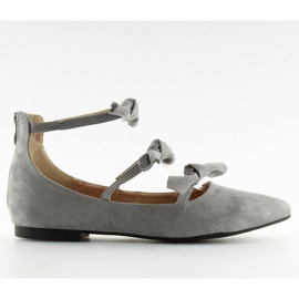 Gladiator šedé ženské balleriny G-47 Grey šedá