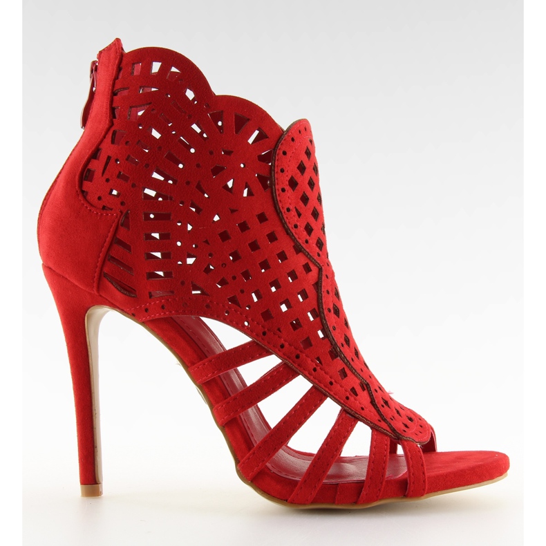 Červené boty s otevřenou špičkou M286 Red