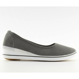 Tmavě šedé baleríny DK.GREY šedá Tmavě šedé baleríny DK.GREY šedá