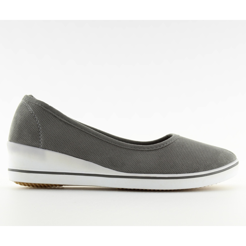 Tmavě šedé baleríny DK.GREY šedá