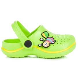 Hasby Dětské žabky zelený