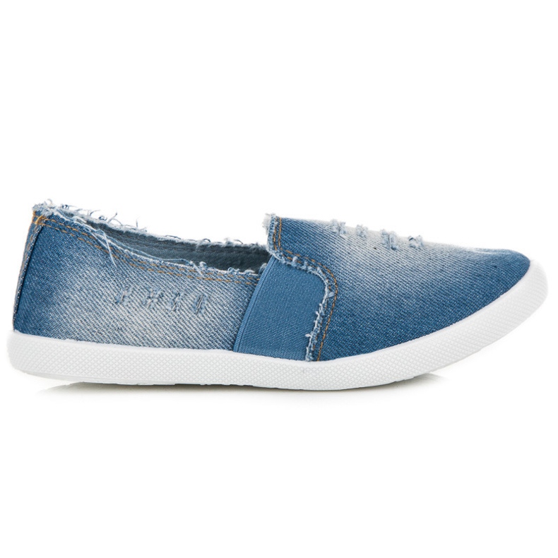 Bella Paris Jeans Slip On Tenisky modrý